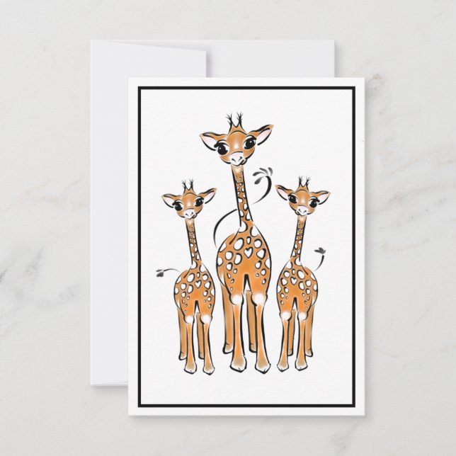 Giraffe Family (Anverso)