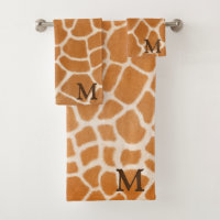 Giraffe Fur Realismo Animal Print Brown Monograma