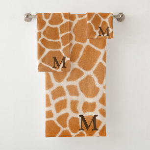 Giraffe Fur Realismo Animal Print Brown Monograma