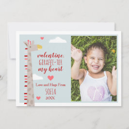 Giraffe Heart Cute Pun Valentine Photo