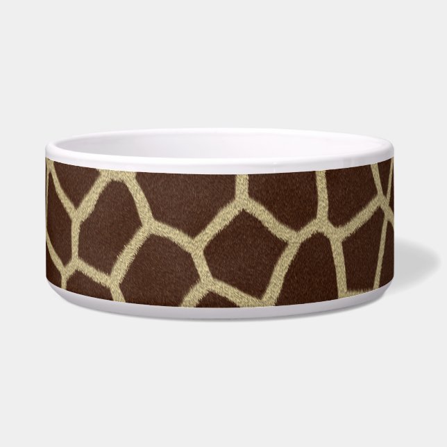 giraffe imprimir cuenco de comida de gato (Frente)