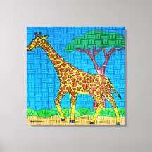 Giraffe - Imprimir lienzo