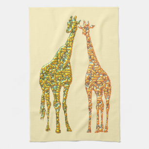 Giraffe Kitchel Toalla - Colores Personalizados