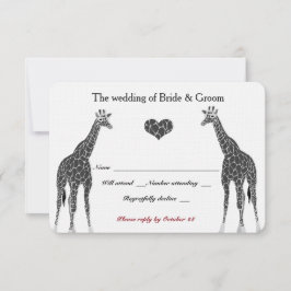 Giraffe Love RSVP