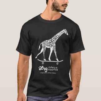Giraffe LRG en una camiseta premium para skateboar