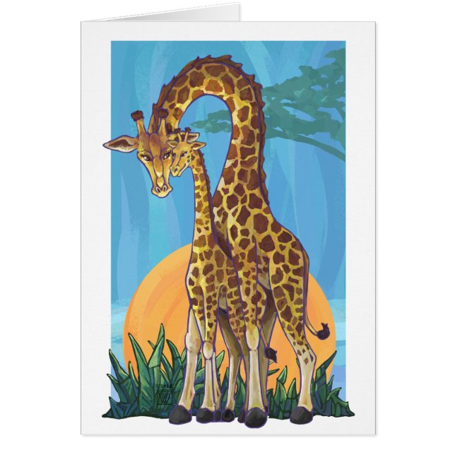 Giraffe Mama y Baby (Frente)