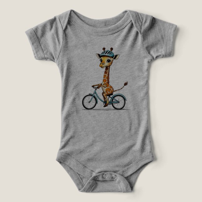 Giraffe montando una bicicleta - Lápiz de mano (Diseño delantero )