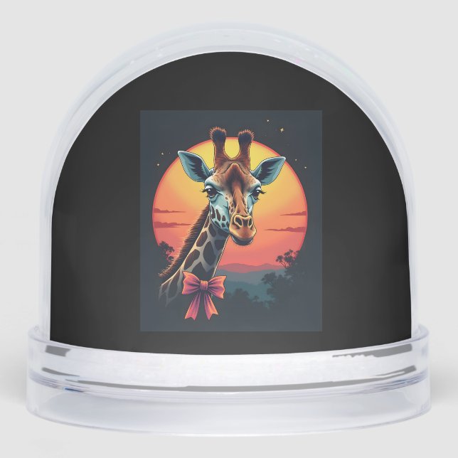 Giraffe Neck Like a Rollercoaster Run Funny Retro  (Anverso)