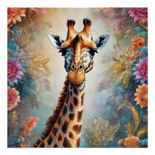 Giraffe no 11 Poster brillante