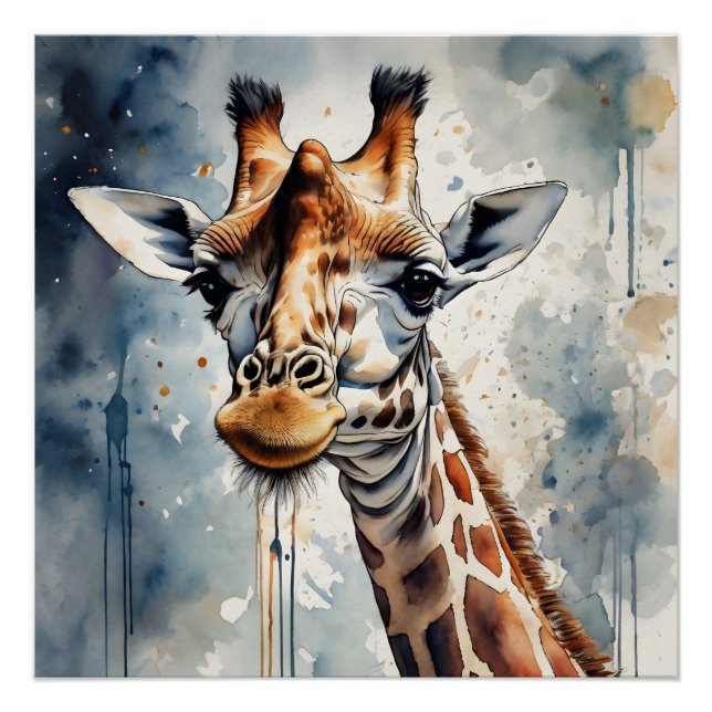 Giraffe no 1 Poster brillante (Anverso)