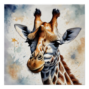 Giraffe no 2 Poster brillante
