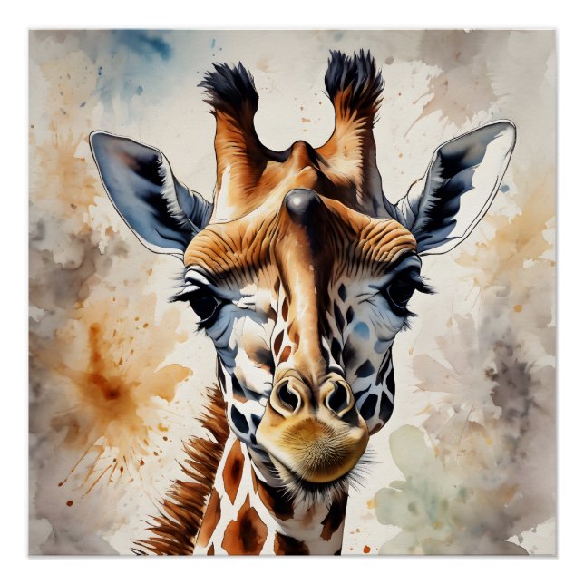 Giraffe no 5 Poster brillante (Anverso)