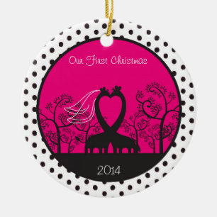 Giraffe Nuestro primer ornamento personalizado de