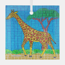 Giraffe - Ornamento de vidrio