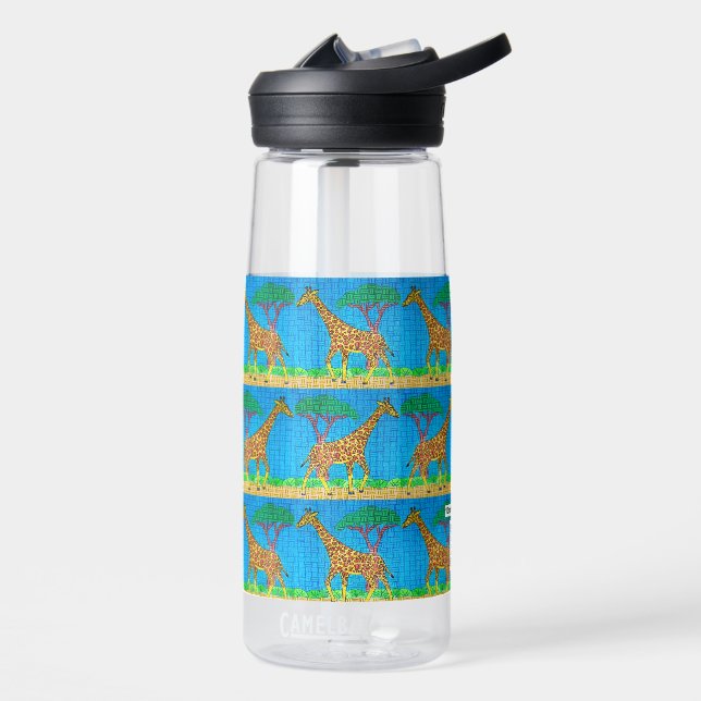 Giraffe (patrón) - Botella de agua (Izquierdo)