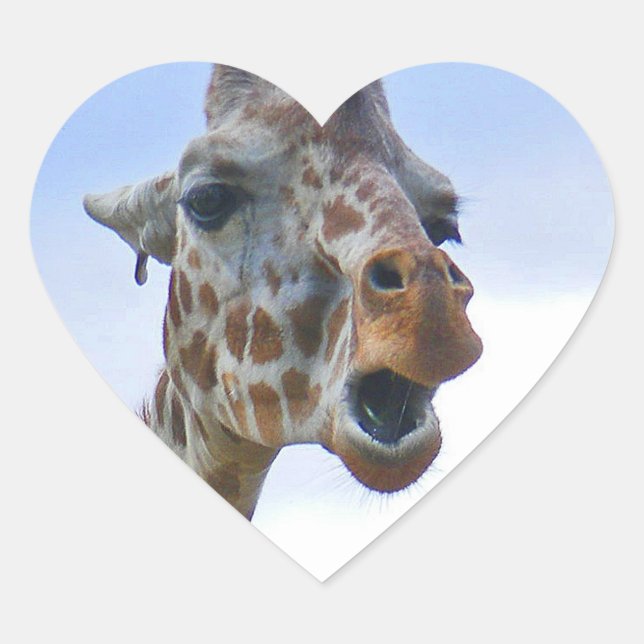 Giraffe Pegatina (Anverso)