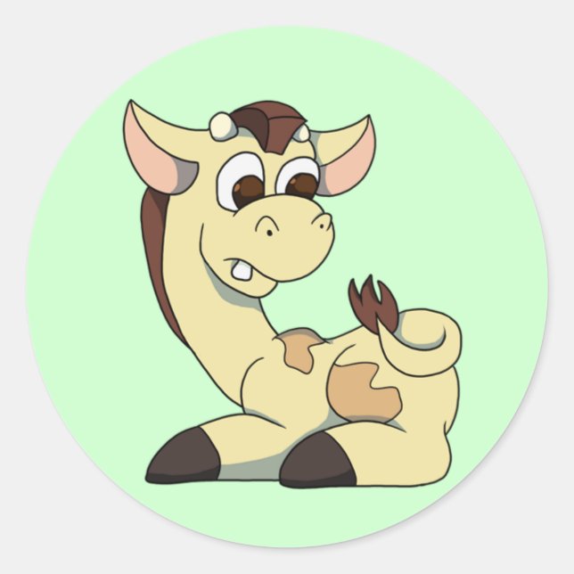 Giraffe Pegatina (Anverso)