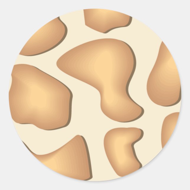 Giraffe Pegatina (Anverso)