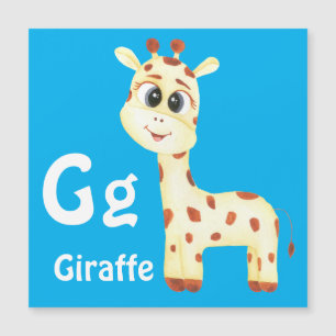 Giraffe personalizar ABC: Letra G - Añadir tu nomb