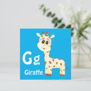 Giraffe personalizar ABC: Letra G - Añadir tu nomb