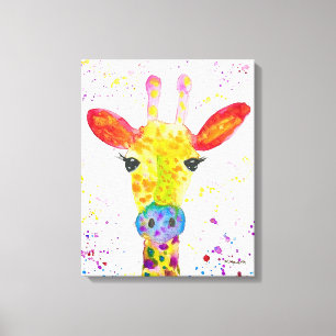 Giraffe Resumen Animales Arte Cuto Salvaje Arcoiri