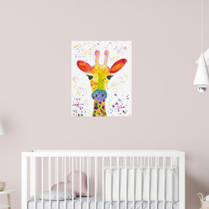 Giraffe Resumen Animales Arte Cuto Salvaje Arcoiri