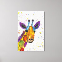 Giraffe Resumen Animales Arte Cuto Salvaje Arcoiri