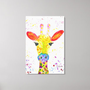 Giraffe Resumen Animales Arte Cuto Salvaje Arcoiri