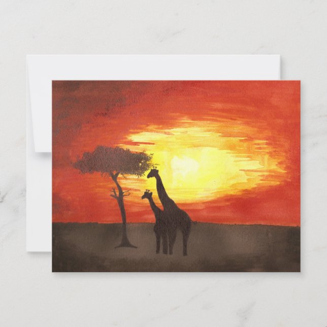 Giraffe Silhouette (Anverso)