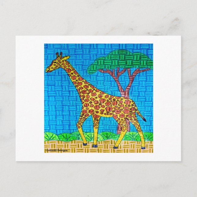 Giraffe (soltera) - Postal (Anverso)