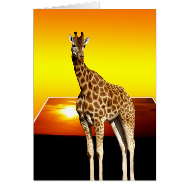 Giraffe Sunshine Popout Art, (Frente)