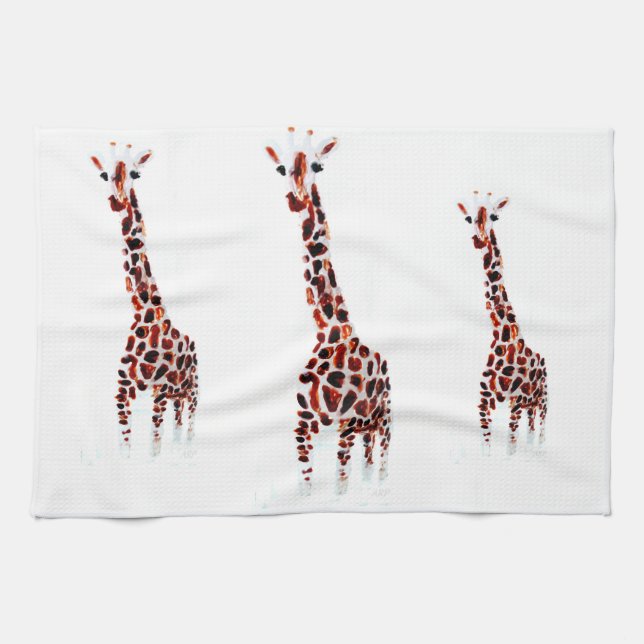 Giraffe Toalla de vida silvestre (Horizontal)