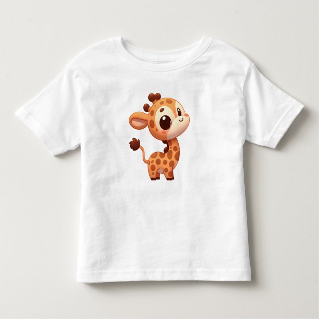 Giraffe Toddler Fine Jersey T-Shirt (Anverso)