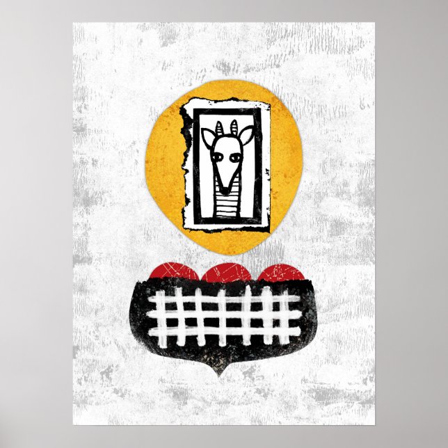 Giraffe Will Si Quieres Poster El Arte De Pared (Frente)