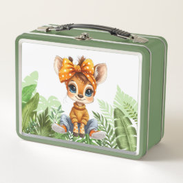 Giraffe with polka dot bow jungle