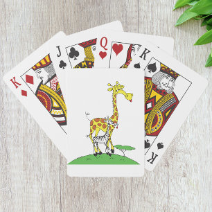 Giraffe Y Cartas De Cebra