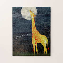 Giraffe y Luna | Caja de regalo del rompecabezas d