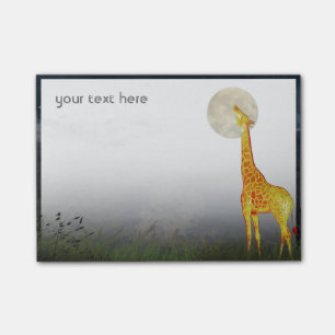 Giraffe y Luna Notas Post-it® del Personalizado