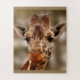 Giraffe Zoo Animal  Portrait Wild Puzzle