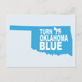 Girar la postal azul de Oklahoma | Votar por demóc