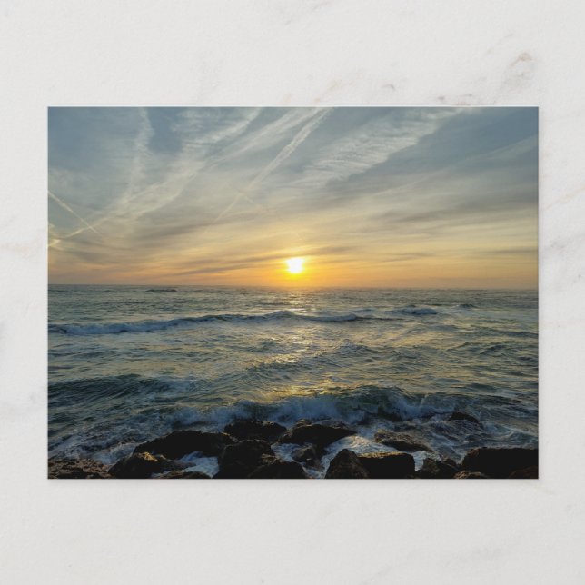 Giras al atardecer en la postal portuguesa (Anverso)