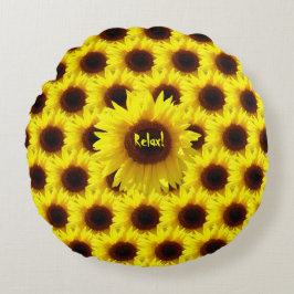 Girasol - Almohada con acento divertido en la deco
