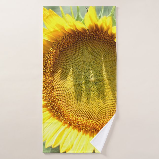 Girasol amarillo (Toalla de baño)