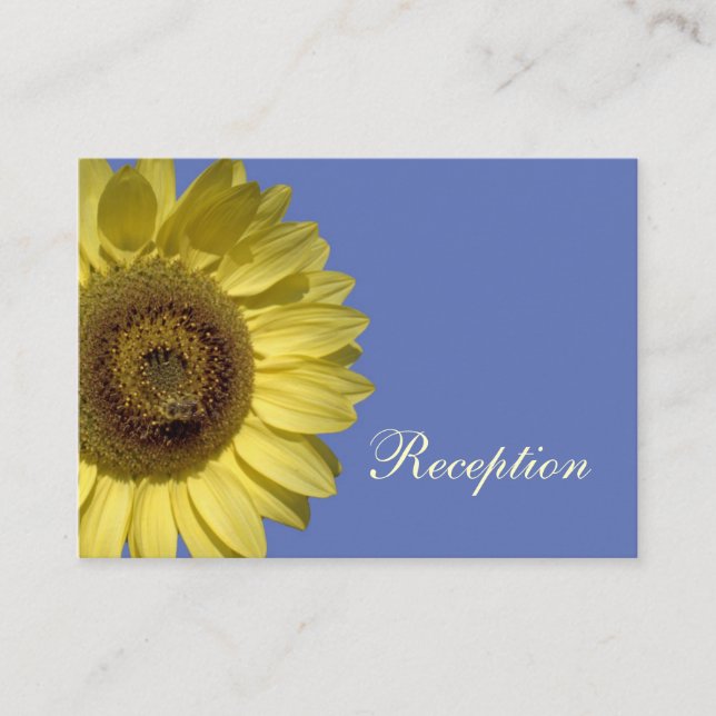 girasol amarillo de verano brillante, recepción de (Anverso)