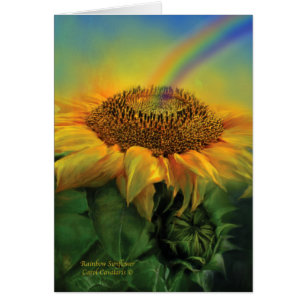 Girasol ArtCard del arco iris