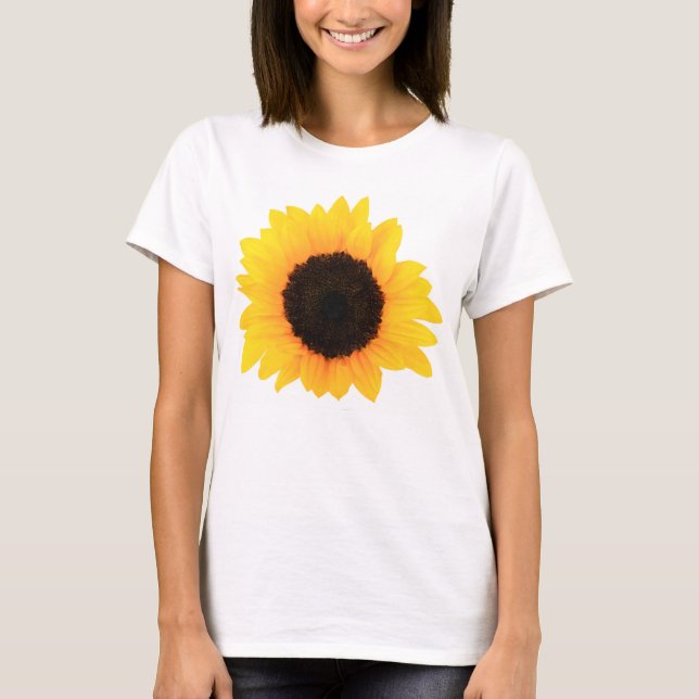 Girasol Bella para mujer+Camiseta cuadrada del top (Anverso)