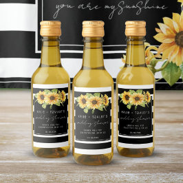 Girasol Black Stripe Wedpe Wedding Shower Favor