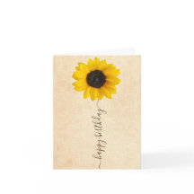 Girasol brillante | Tarjeta de felicitación de cum