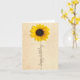 Girasol brillante | Tarjeta de felicitación de cum