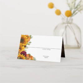 Girasol, Calabaza y Rosas Colocan tarjetas